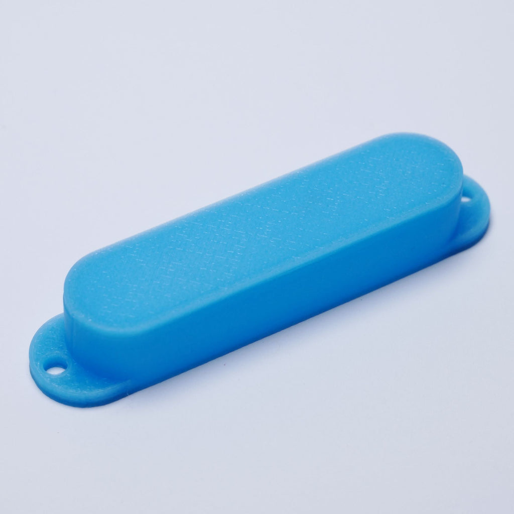 Custom Single Coil Strat Glow in the Dark Pickup Covers (No Holes) Set of 3 Blue - Ploutone