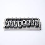 Hipshot 8-String Fixed Guitar Bridge - .175" Floor Height, - Satin - Ploutone