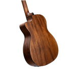 Cort Core Series Solid Spruce Acoustic-Electric Guitar - Open Pore Trans Black - Ploutone