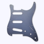 Custom Stratocaster Pickguard (11-Hole SSS) – Artisan Series - Textured Gun Metal Gray - Ploutone