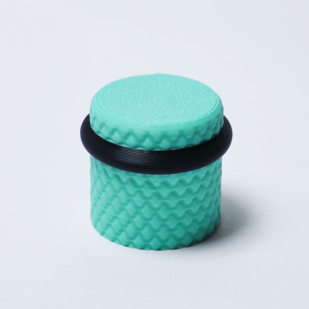 Halo Knurled Guitar Knobs, Two-Tone Control Knobs for Guitar and Bass - 18 Spline 6mm Pot Shaft Turquoise & Black - Ploutone