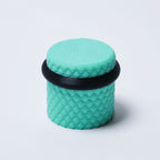 Halo Knurled Guitar Knobs, Two-Tone Control Knobs for Guitar and Bass - 18 Spline 6mm Pot Shaft Turquoise & Black - Ploutone