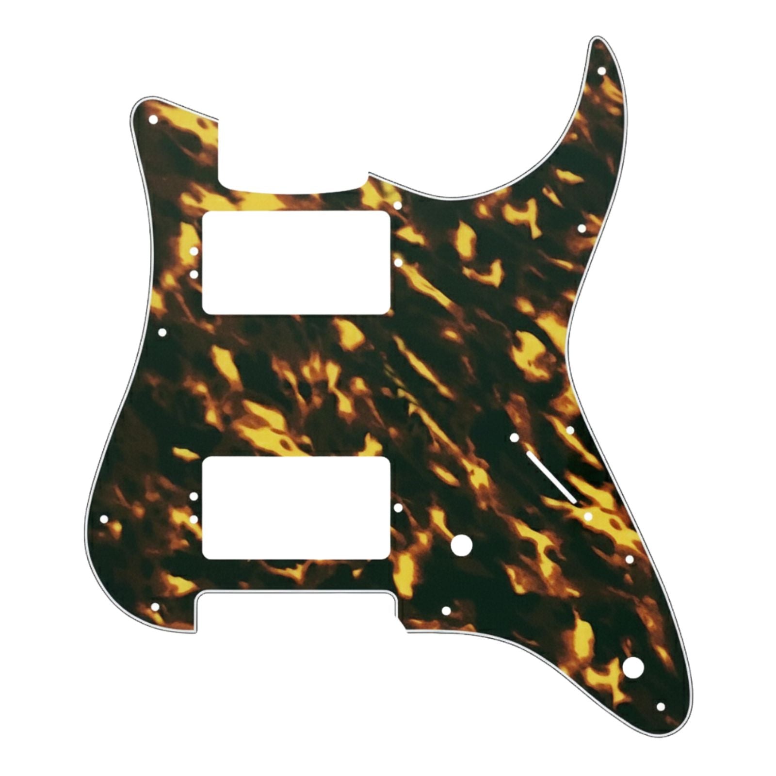 Kiesel Delos HH Pickguard - 15+ Colors 4-Ply Flame Print 2 - Ploutone