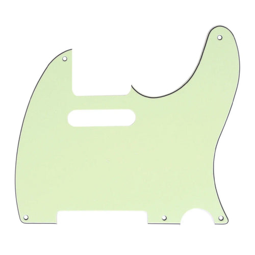 5-Hole Telecaster Pickguard - 3-Ply Mint Green - Ploutone
