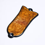 Custom Gibson Les Paul Truss Rod Cover - Amber Mica truss rod covers from Ploutone