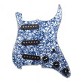 11-Hole SSS Loaded Strat Pickguard - Grey Pearl & Black - Ploutone