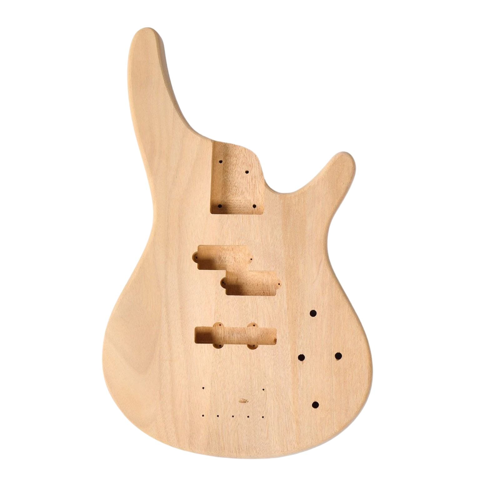DIY Solderless Modern SR-Style Bass Guitar Kit – Mahogany Body, 24 Frets, P/J Pickups - Ploutone