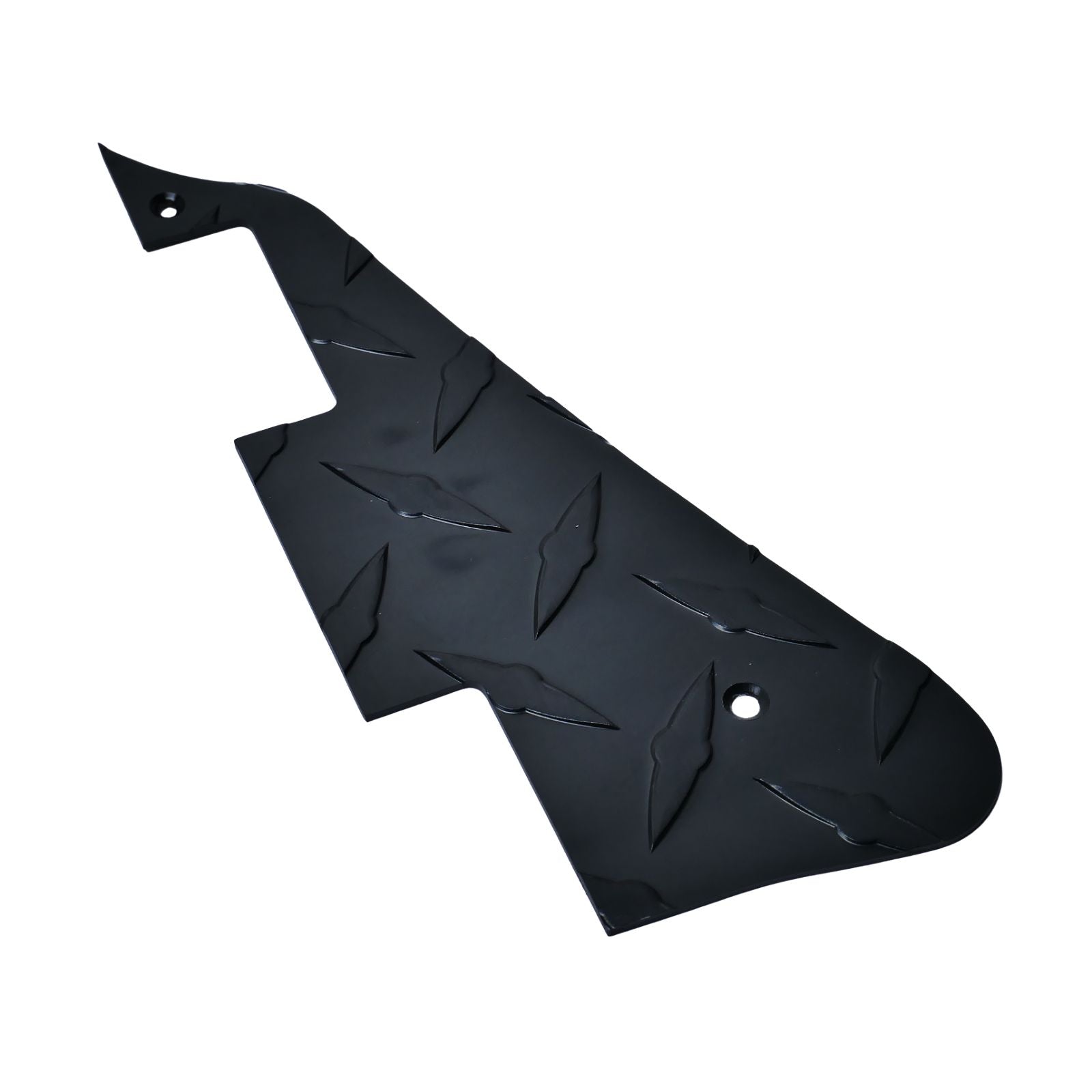Metal Les Paul® Pickguard Diamond Plate - Black/ Chrome/ Gold guitar pickguards from Ploutone