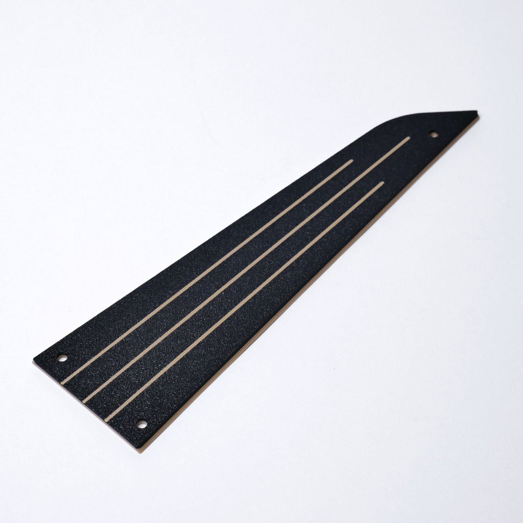 Custom Rickenbacker Truss Rod Cover "Jetstream" - Multiple Colors Black & Dark Cream - Ploutone