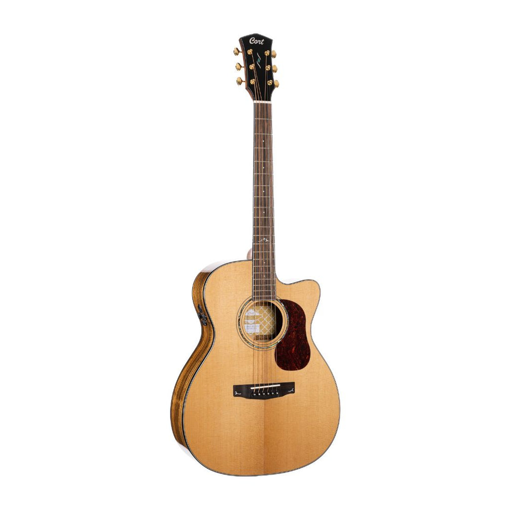 Cort Gold Series OC6 Orchestra Bocote Acoustic-Electric Guitar - Natural Gloss - Ploutone