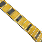 Vintage Yellow Gloss Maple Tele/Strat-Style Guitar Neck, 22 Fret, 25.5" Scale - Ploutone