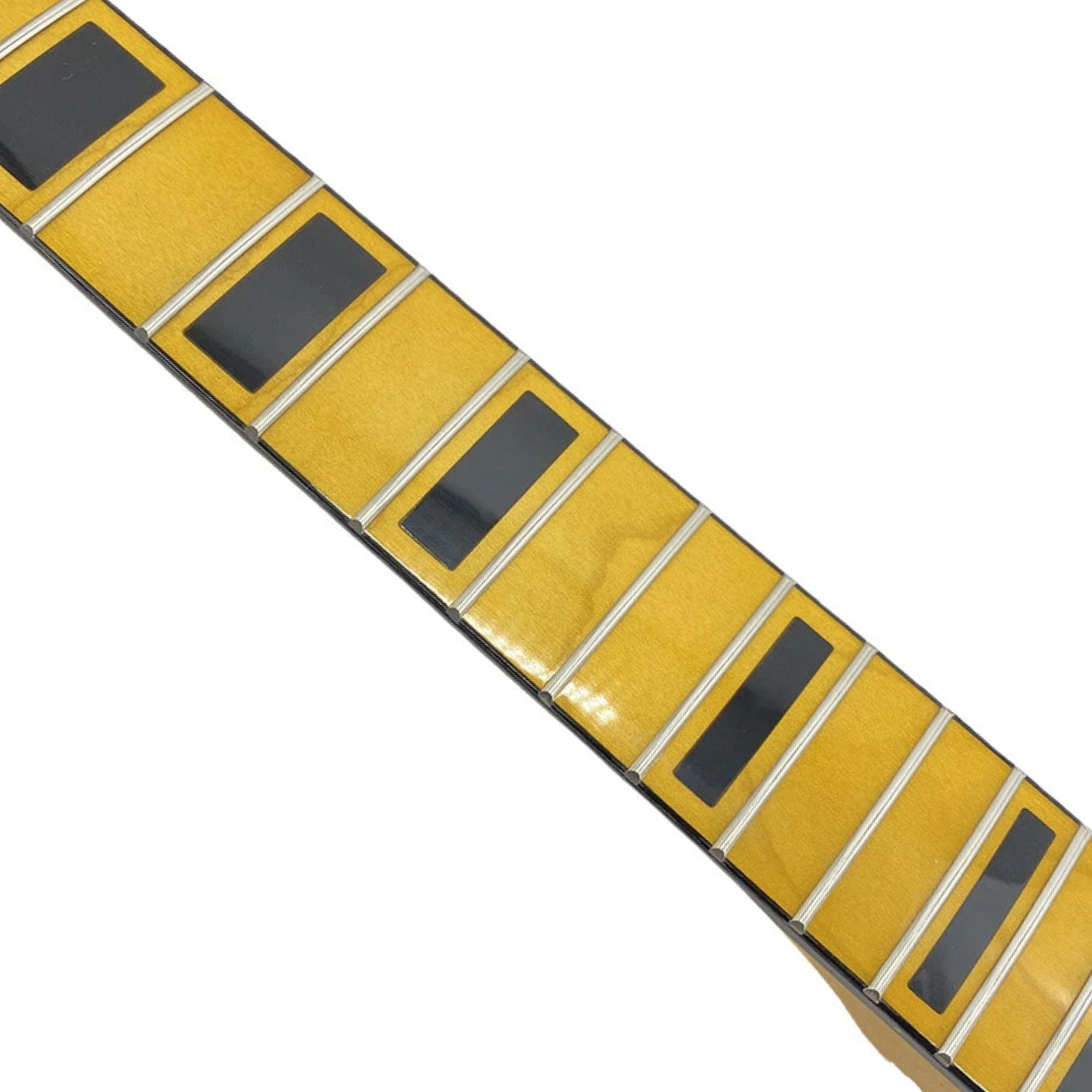 Vintage Yellow Gloss Maple Tele/Strat-Style Guitar Neck, 22 Fret, 25.5" Scale - Ploutone
