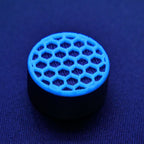 Opus Guitar Pedal Footswitch Topper (Set of 2) - Blue Glow in the Dark Honeycomb - Ploutone