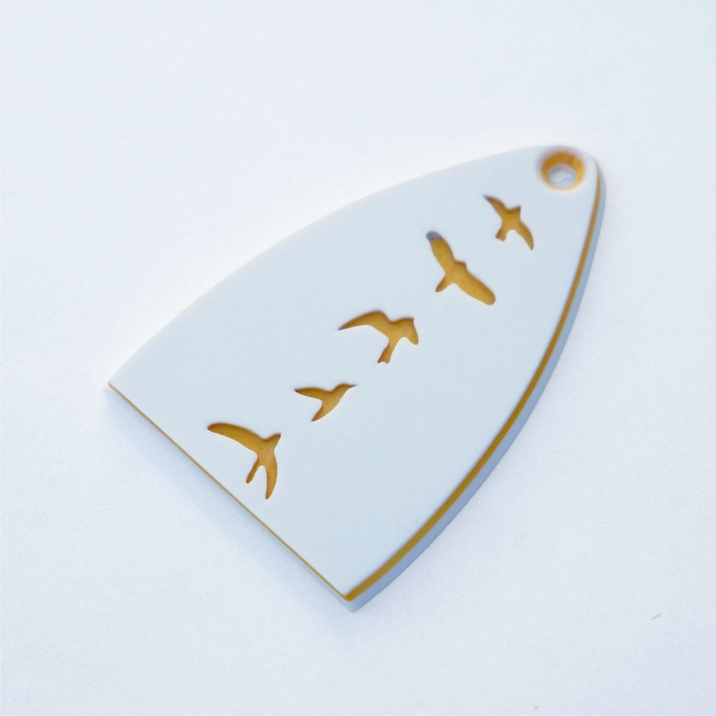 Custom PRS SE Truss Rod Cover – Birds in Flight (Multiple Colors) Guitar Fittings & Parts from Ploutone