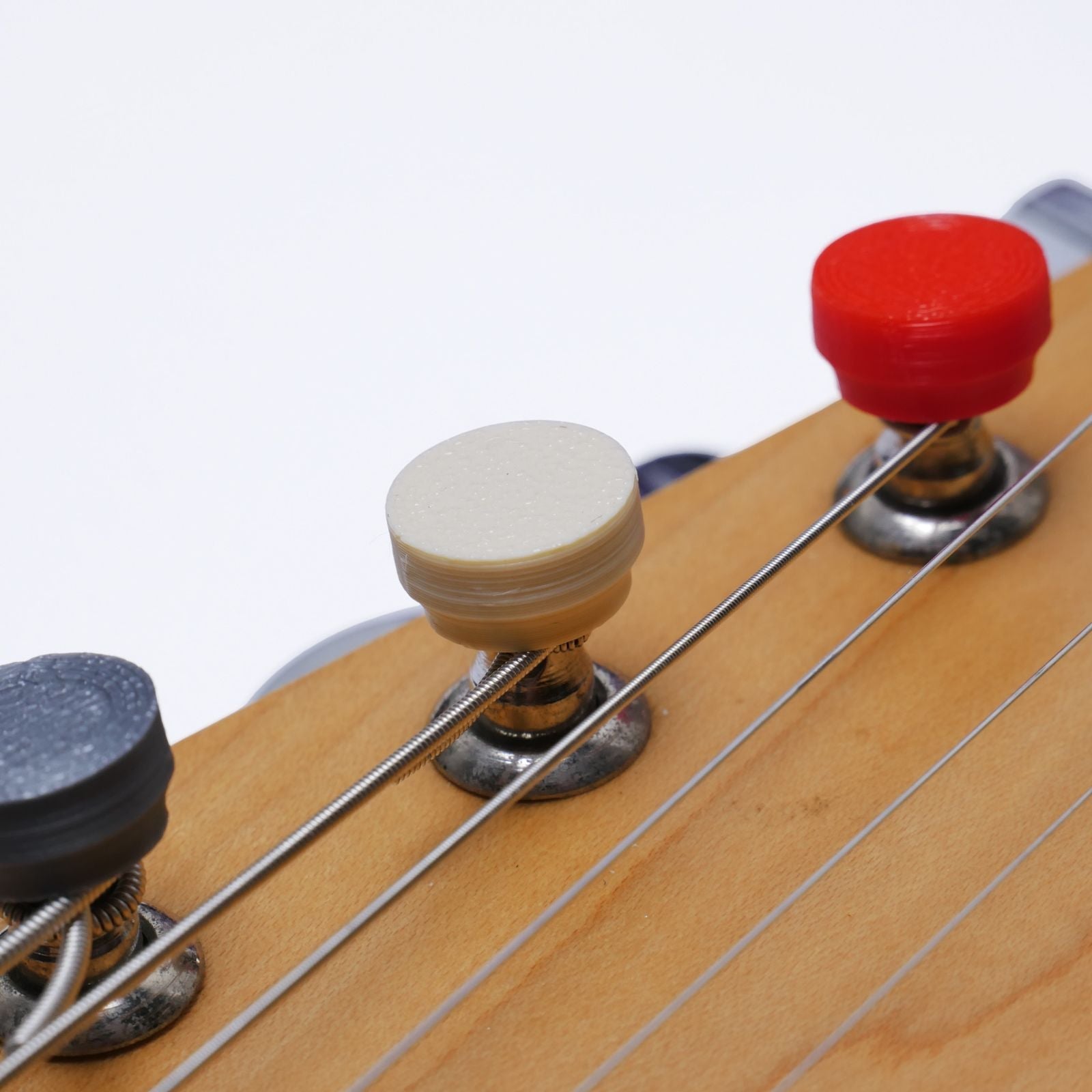 Guitar Tuning Peg Cover Caps, Fit 6mm Tuners (Set of 6) - Multiple Colors - Ploutone