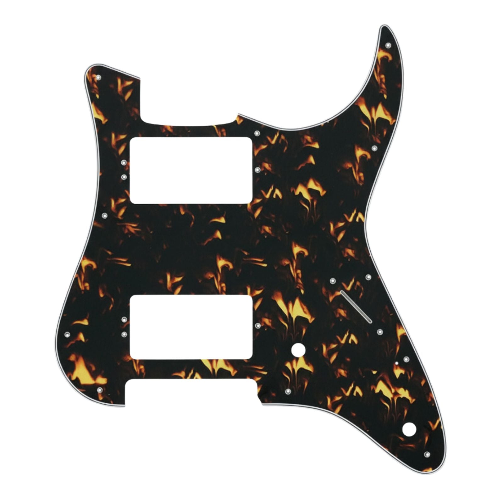 Kiesel Delos HH Pickguard - 15+ Colors 4-Ply Flame Print - Ploutone