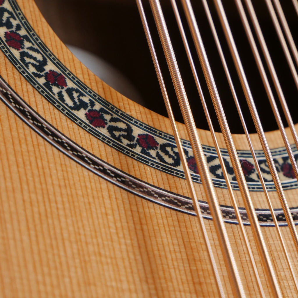 Oscar Schmidt OH52SE Acoustic-Electric Bajo Sexto w/ Bag - Solid Cedar & Macassar Ebony - Ploutone