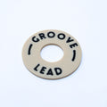 Custom Les Paul Poker Chip Guitar Toggle Switch Plate - Cream Groove Lead - Ploutone