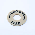 Custom Les Paul Poker Chip Guitar Toggle Switch Plate - Cream Groove Lead - Ploutone