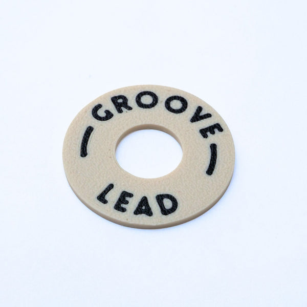 Custom Les Paul Poker Chip Guitar Toggle Switch Plate - Cream Groove Lead - Ploutone