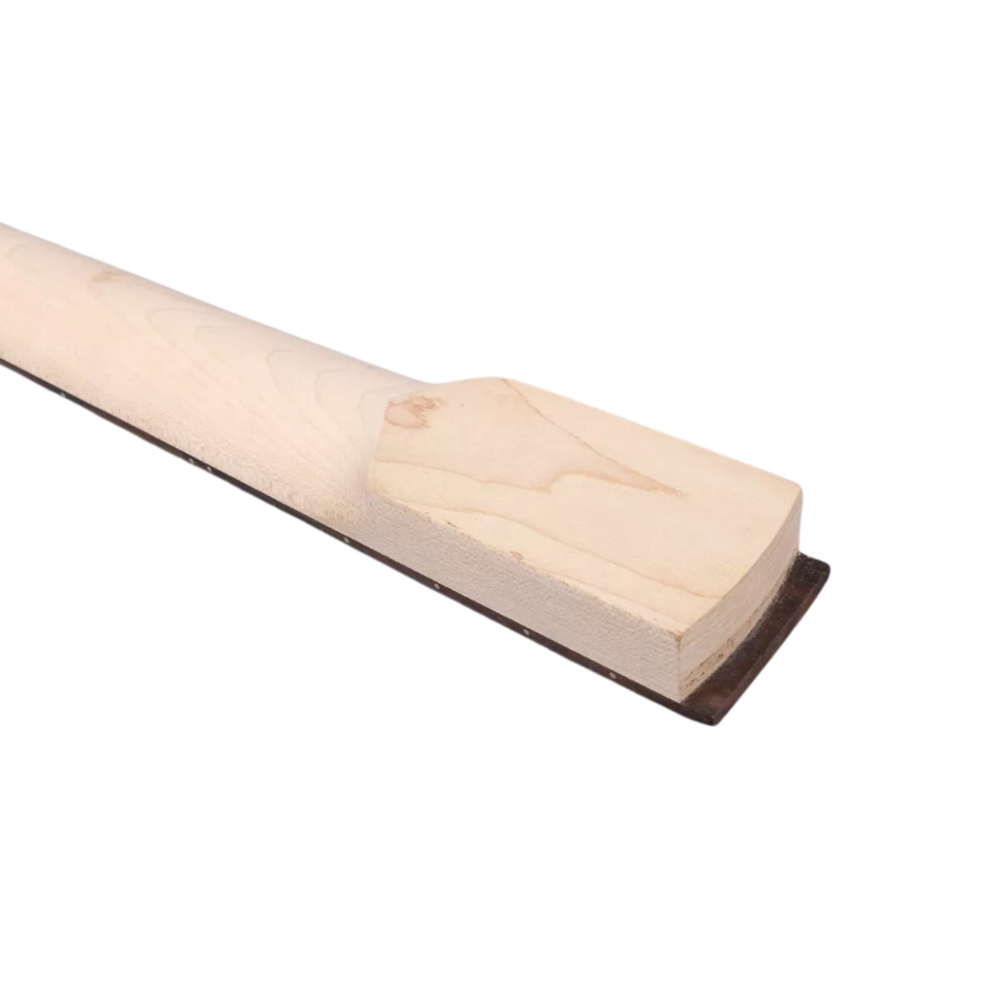22 Fret Reverse Headstock Guitar Neck – Maple & Rosewood, Shark Fin Inlays, 25.5" Scale, Locking Nut Style, 56mm Bolt-On Heel, Unfinished - Ploutone