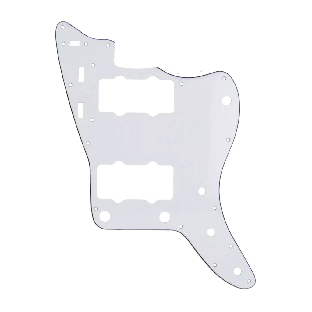 13-Hole Jazzmaster Pickguard - 3-Ply White Pickguards from Ploutone