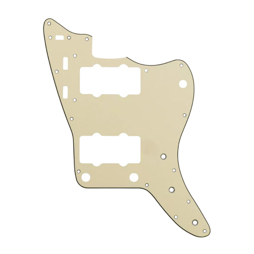 13-Hole Jazzmaster Pickguard - 3-Ply Cream - Ploutone