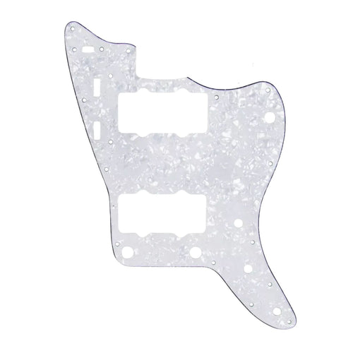 13-Hole Jazzmaster Pickguard - 3-Ply White Pearl - Ploutone