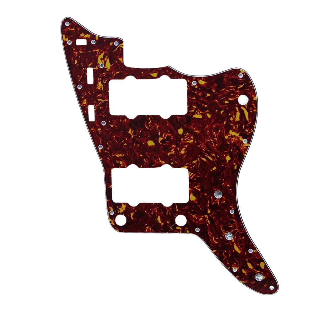 13-Hole Jazzmaster Pickguard - 3-Ply Red Tortoise Pickguards from Ploutone