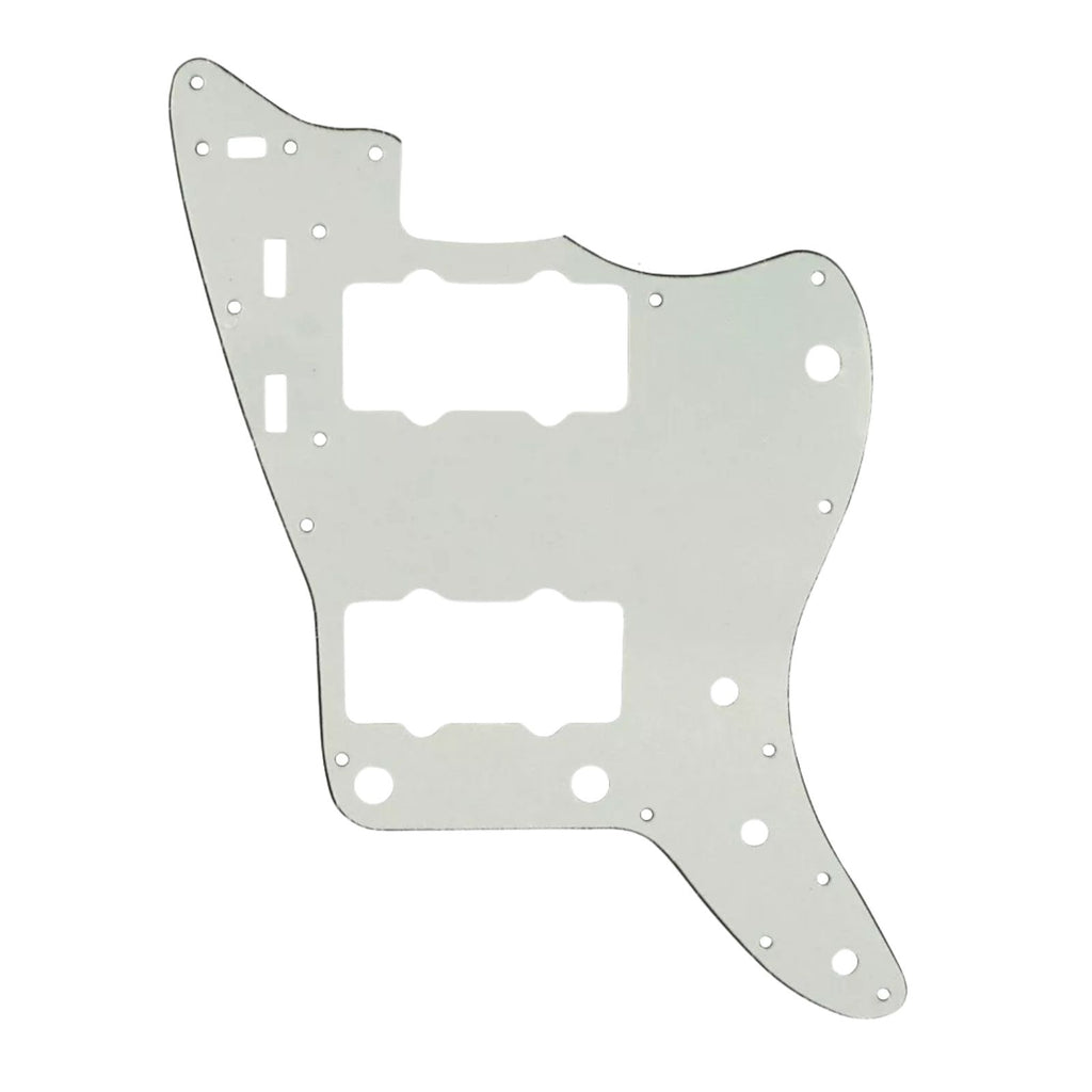 13-Hole Jazzmaster Pickguard - 3-Ply Ivory White Pickguards from Ploutone