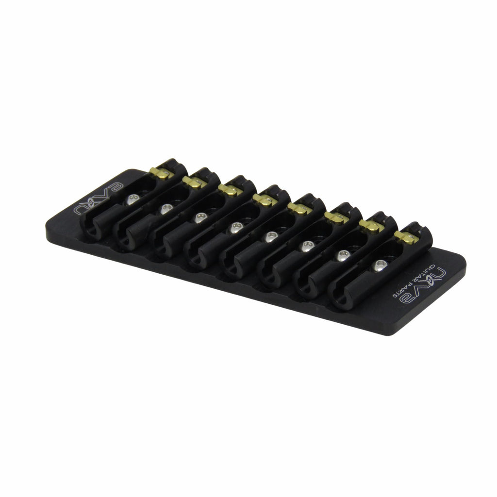 Nova Guitar Parts 8-String Fixed Multi-Scale Guitar Bridge - Ploutone