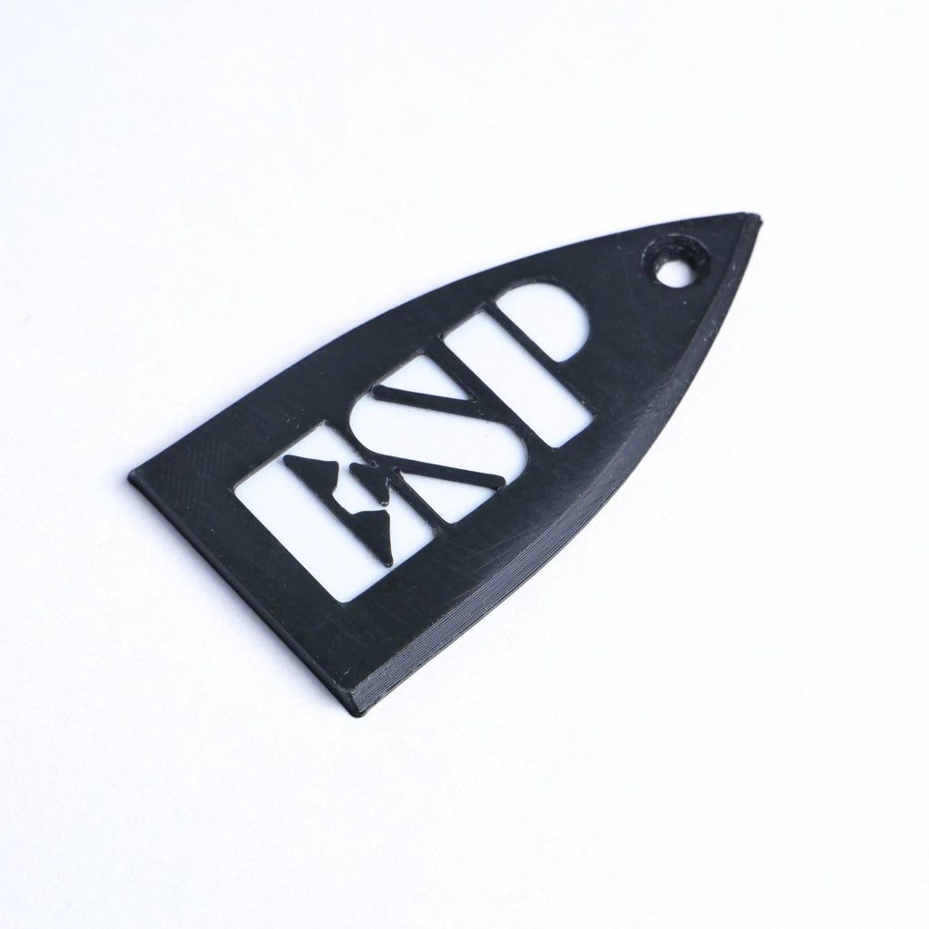 ESP Truss Rod Cover for ESP & LTD - ESP Logo (Black & Gold) Guitar Fittings & Parts from Ploutone