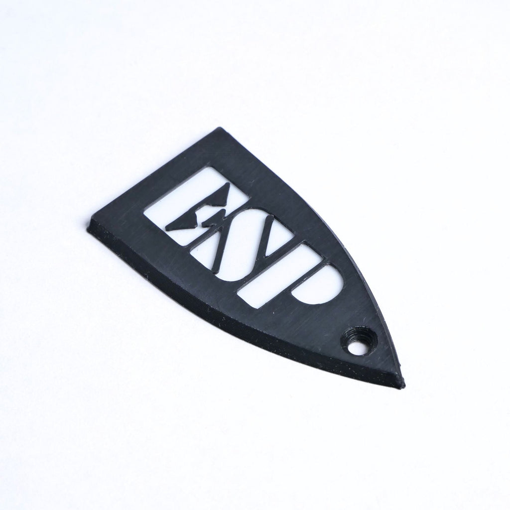 ESP Truss Rod Cover for ESP & LTD - ESP Logo (Black & White) - Ploutone
