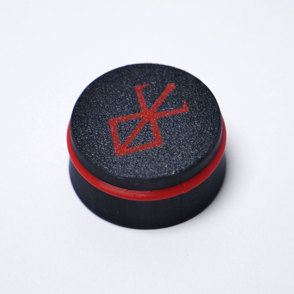 Berserker Custom Guitar Knobs (18 spline, 6mm) - Black & Red Knobs from Ploutone