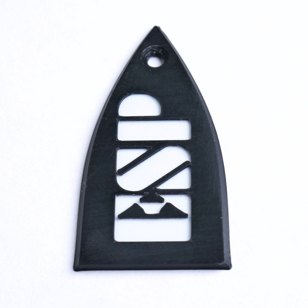 ESP Truss Rod Cover for ESP & LTD - ESP Logo (Black & White) - Ploutone