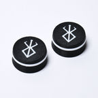 Berserker Custom Guitar Knobs (18 spline, 6mm) - Black & White - Ploutone