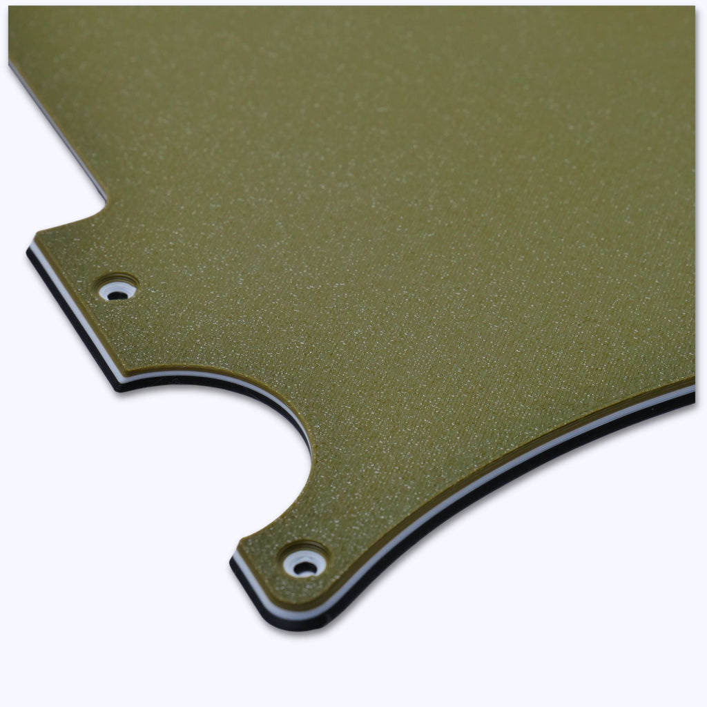 Custom Esquire Telecaster Pickguard (8-Hole) - Artisan Series - Textured Olive Drab Green - Ploutone