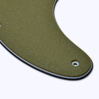 Custom Esquire Telecaster Pickguard (8-Hole) - Artisan Series - Textured Olive Drab Green - Ploutone