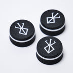 Berserker Custom Guitar Knobs (18 spline, 6mm) - Black & White - Ploutone