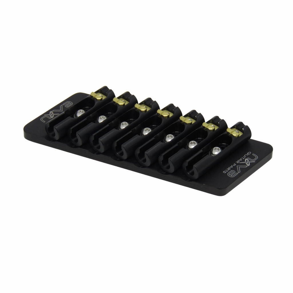 Nova Guitar Parts 7-String Fixed Multi-Scale Guitar Bridge - Ploutone