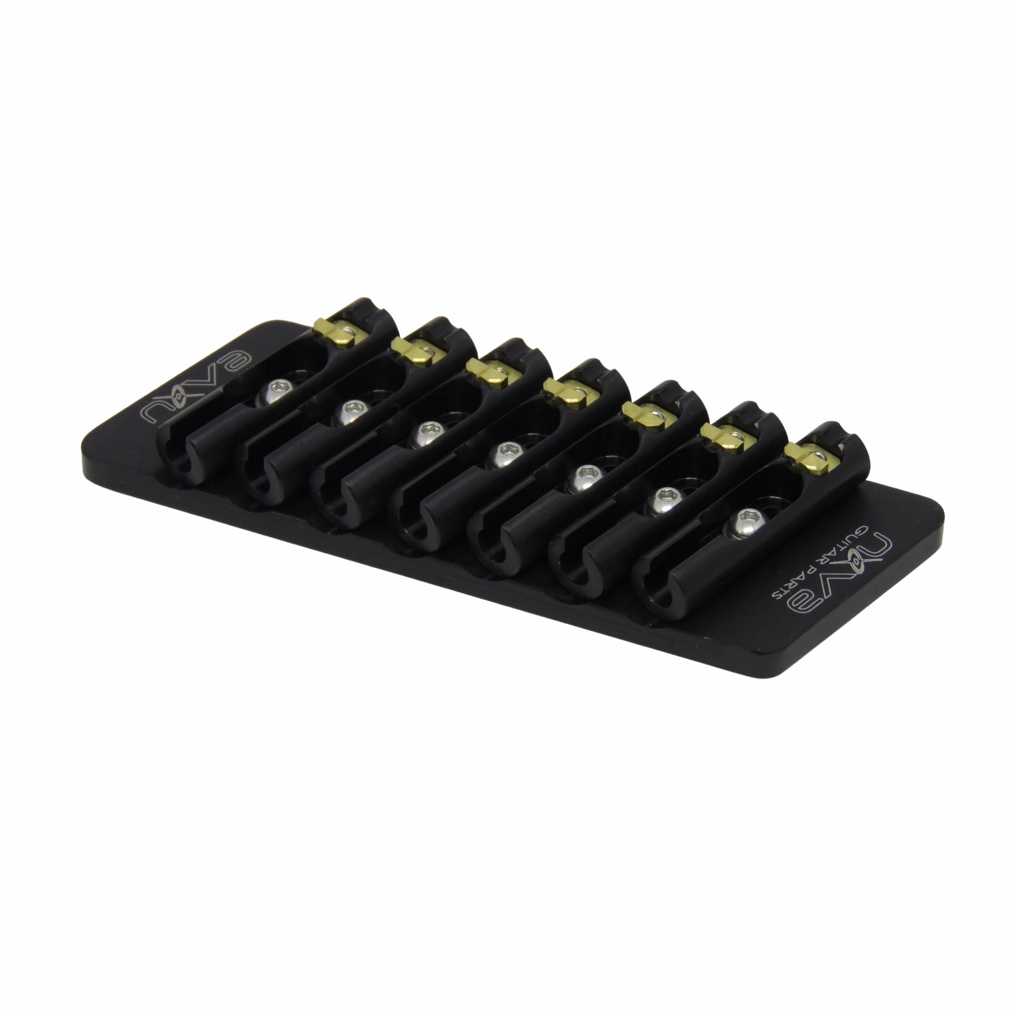 Nova Guitar Parts 7-String Fixed Multi-Scale Guitar Bridge - Ploutone