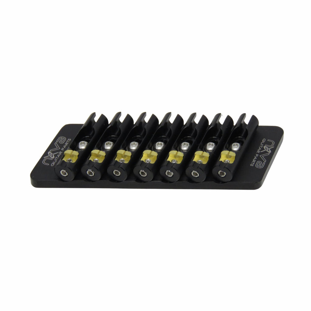 Nova Guitar Parts 7-String Fixed Multi-Scale Guitar Bridge - Ploutone