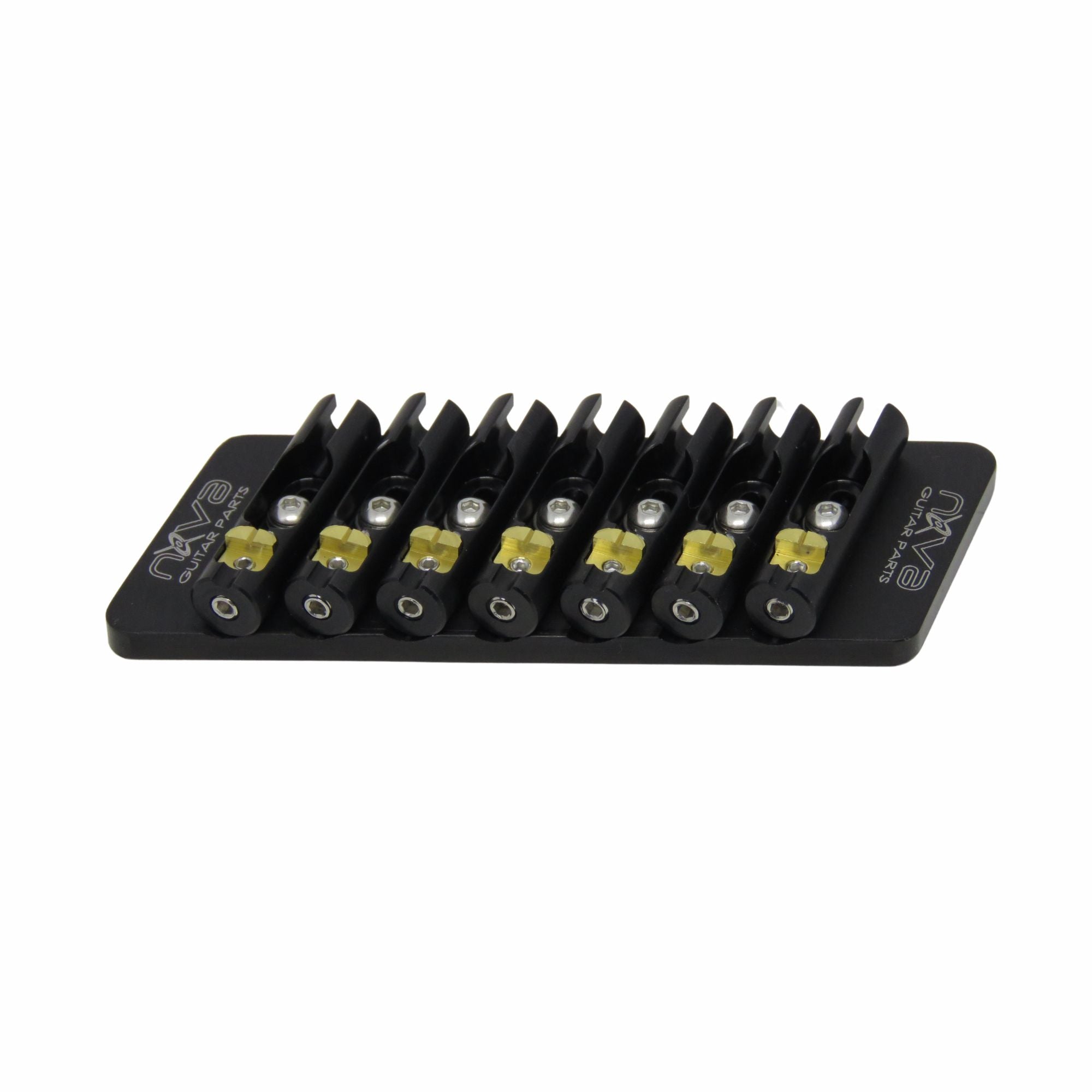 Nova Guitar Parts 7-String Fixed Multi-Scale Guitar Bridge - Ploutone