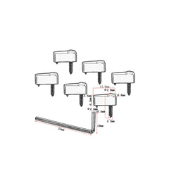 Blocage De Cordes De Chevalet De Guitare Sans Tête On