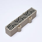 Custom 4-String Jazz Bass Pickup Covers (No Holes) Set of 2 - Cream & Black Tidal - Ploutone