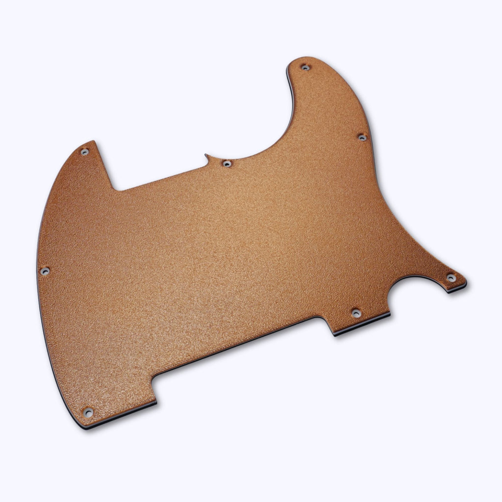 Custom Esquire Telecaster Pickguard (8-Hole) - Artisan Series - Textured Sedona Copper guitar pickguards from Ploutone