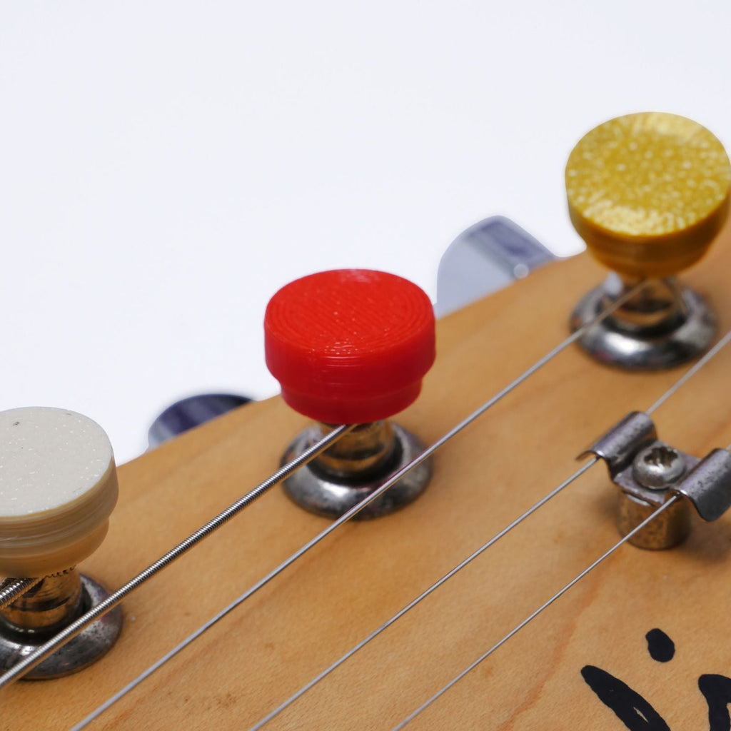Guitar Tuning Peg Cover Caps, Fit 6mm Tuners (Set of 6) - Multiple Colors - Ploutone