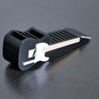 Telecaster Guitar Shaped Guitar Pick Holder - Black and White - Ploutone