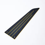 Custom Rickenbacker Truss Rod Cover "Jetstream" - Multiple Colors Black & Gold - Ploutone