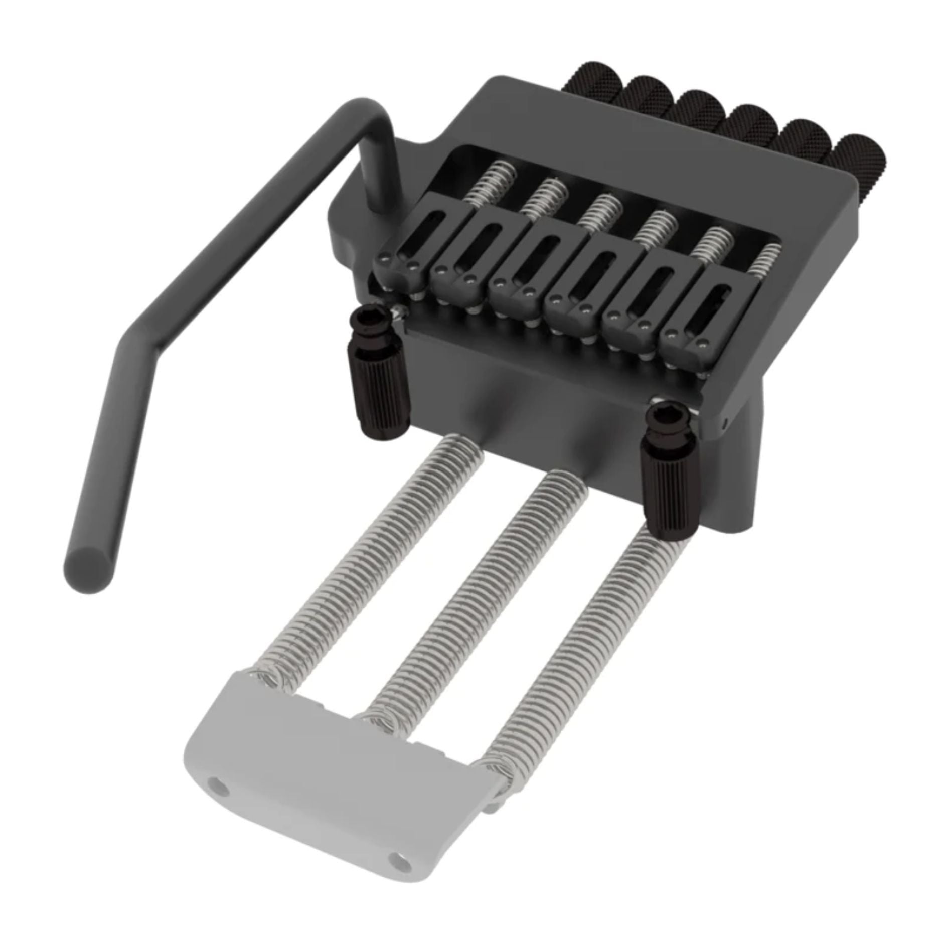 Hipshot 6-String Headless Tremolo Black Right-Handed - Ploutone